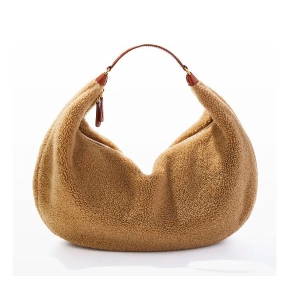 staud sasha shearling bag shoulder purse
